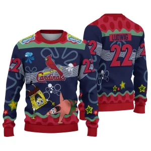Personalized St Louis Cardinals Cartoon Ugly Sweater For Fans