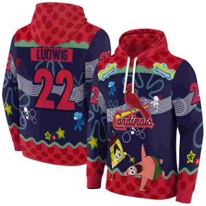 Personalized St Louis Cardinals Sponge Patrick Star All Over Print Hoodie