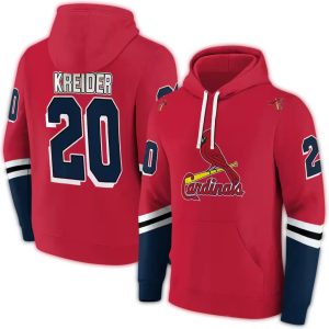 Personalized St Louis Cardinals Striped All Over Print Hoodie