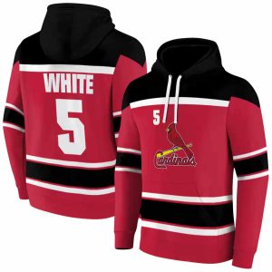 Personalized St Louis Cardinals Striped Pattern All Over Print Hoodie