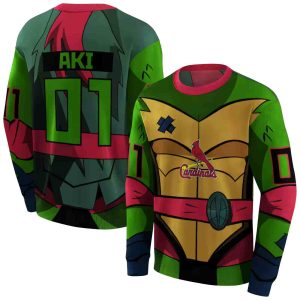 Personalized St Louis Cardinals Superhero Armor All Over Print Sweatshirt