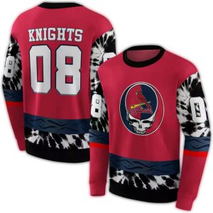 Personalized St Louis Cardinals Rateful Dead Vibes All Over Print Sweatshirt