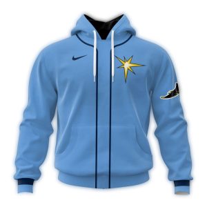 Personalized Tampa Bay Rays Alternate Kits Blue All Over Print Hoodie
