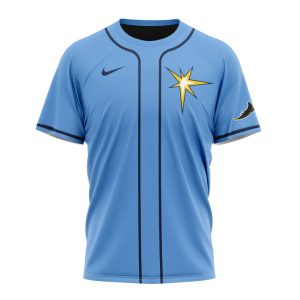 Personalized Tampa Bay Rays Alternate Kits Blue All Over Print T-Shirt