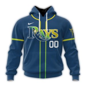 Personalized Tampa Bay Rays Alternate Stripe All Over Print Hoodie