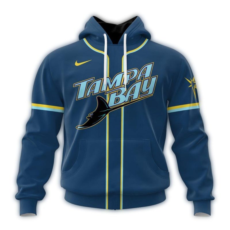 Personalized Tampa Bay Rays Alternate Stripe Concept 2024 AOP Hoodie 1