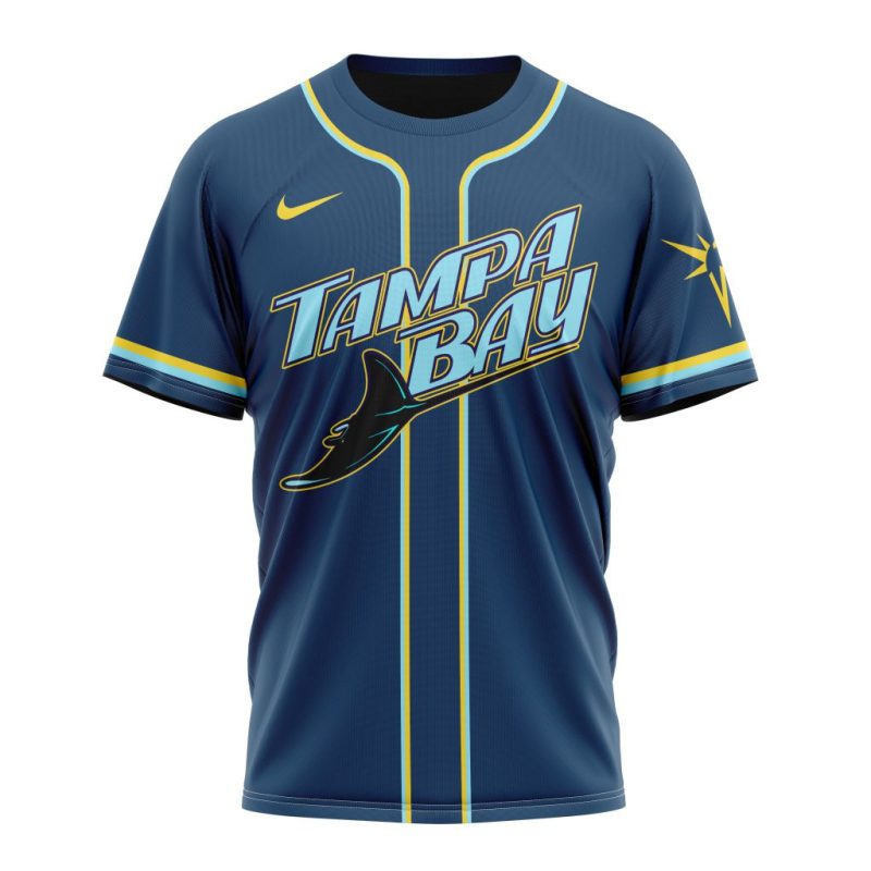 Personalized Tampa Bay Rays Alternate Stripe Concept 2024 AOP T Shirt 1