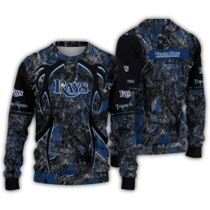 Custom Tampa Bay Rays Antlers Pattern Ugly Christmas Sweater