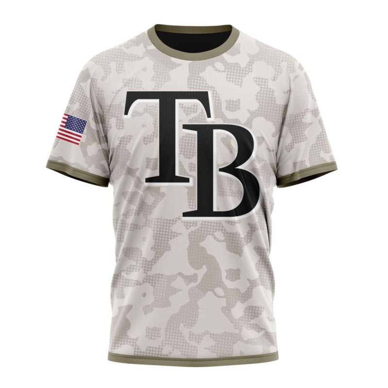 Personalized Tampa Bay Rays Armed Forces Day AOP T Shirt 1