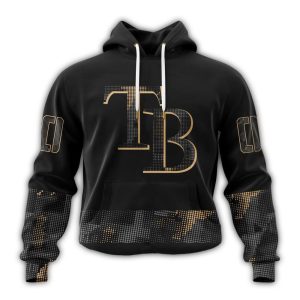 Personalized Tampa Bay Rays Armed Forces Day Black All Over Print Hoodie