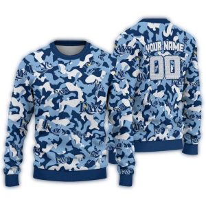 Personalized Tampa Bay Rays Camouflage Ugly Sweater For Fans