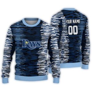 Personalized Tampa Bay Rays Camouflage Stripe Sweatshirt For Fans