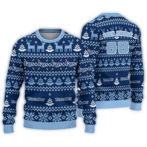 Personalized Tampa Bay Rays Ugly Christmas Sweater For Holiday Cheer