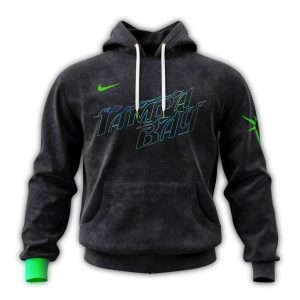 Personalized Tampa Bay Rays City Connect 2024 Black All Over Print Hoodie