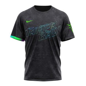 Personalized Tampa Bay Rays City Connect 2024 Black All Over Print T-Shirt