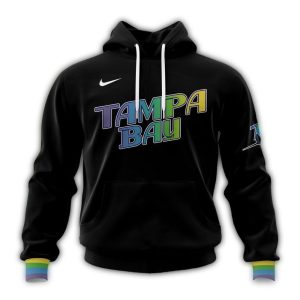 Personalized Tampa Bay Rays City Connect Black All Over Print Hoodie