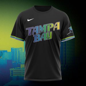 Personalized Tampa Bay Rays City Connect Black All Over Print T-Shirt