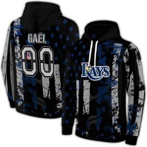 Personalized Tampa Bay Rays Distressed Flag All Over Print Hoodie