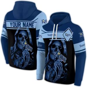 Personalized Tampa Bay Rays Grim Reaper All Over Print Hoodie