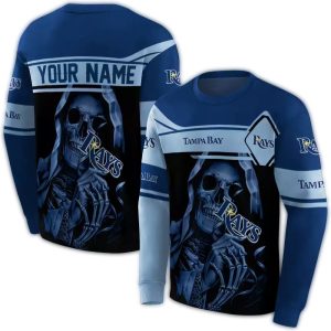 Personalized Tampa Bay Rays Grim Reaper All Over Print Sweatshirt