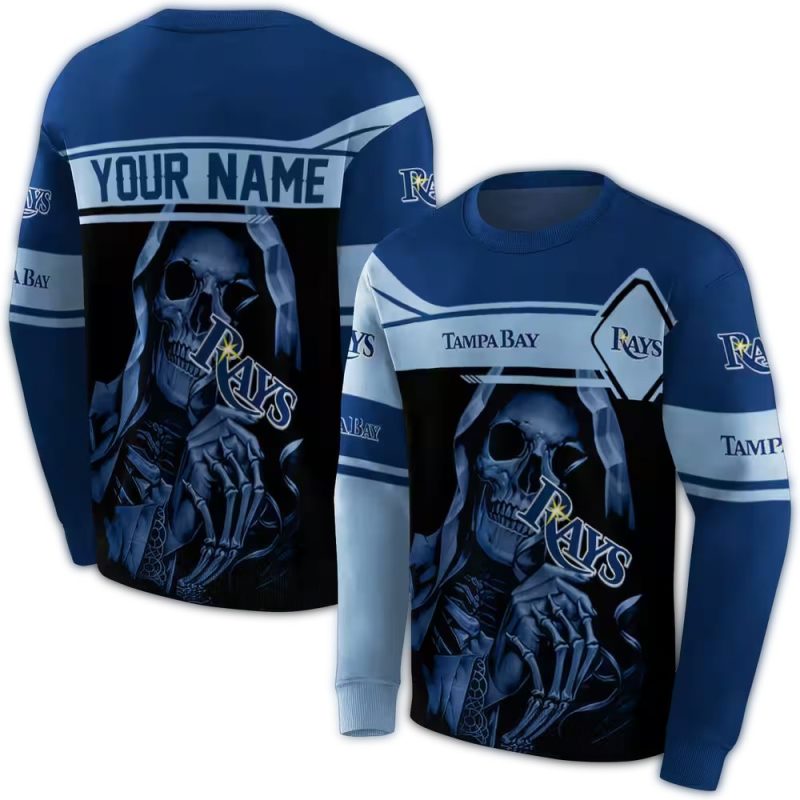 Personalized Tampa Bay Rays Grim Reaper AOP Sweatshirt 1