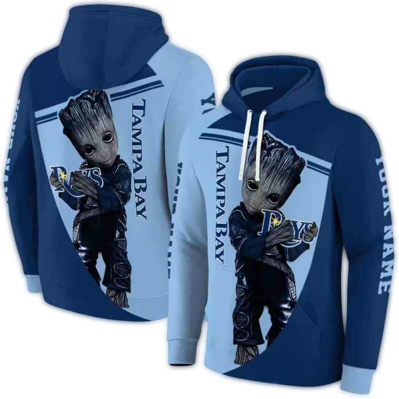 Personalized Tampa Bay Rays Groot AOP Hoodie 1