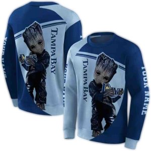 Personalized Tampa Bay Rays Groot All Over Print Sweatshirt
