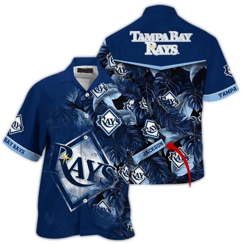 Personalized Tampa Bay Rays Leafs Hawaiian Shirt 1