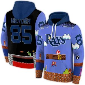 Personalized Tampa Bay Rays Mario All Over Print Hoodie