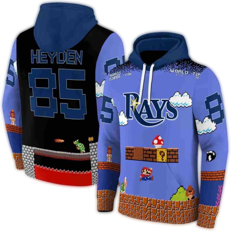 Personalized Tampa Bay Rays Mario AOP Hoodie 1
