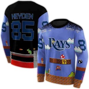 Personalized Tampa Bay Rays Mario All Over Print Sweatshirt