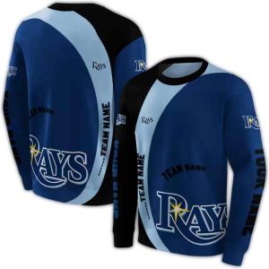 Personalized Tampa Bay Rays Minimalist All Over Print Sweatshirt