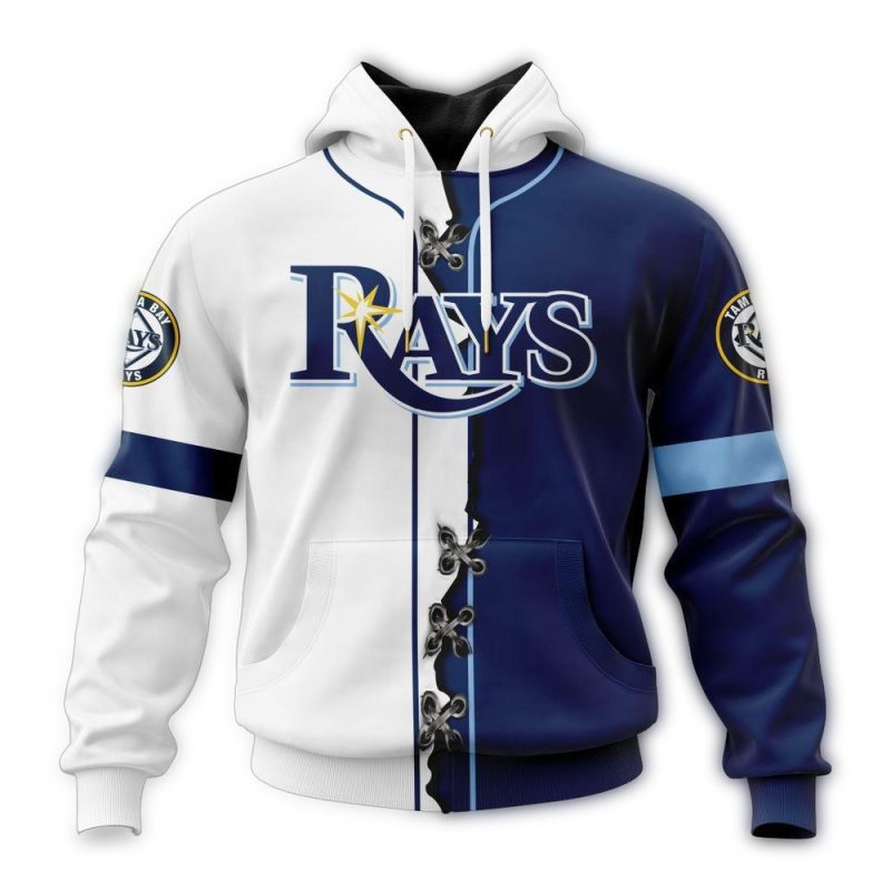 Personalized Tampa Bay Rays Mix Jersey AOP Hoodie 1
