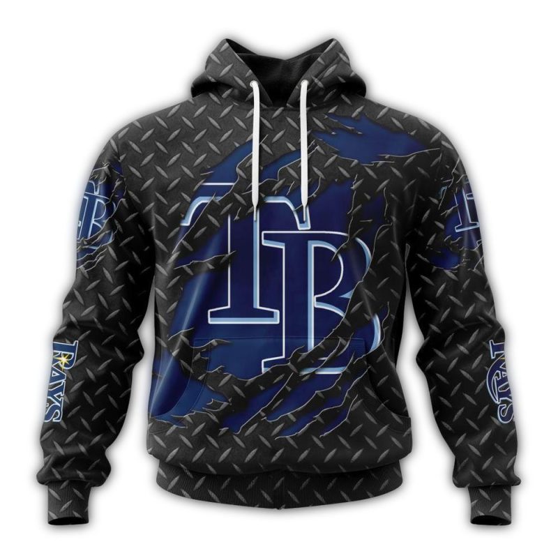 Personalized Tampa Bay Rays Scratch AOP Hoodie 1