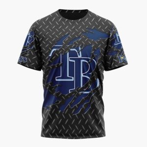 Personalized Tampa Bay Rays Scratch All Over Print T-Shirt