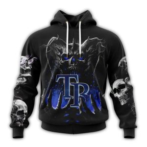Personalized Tampa Bay Rays Skull Death All Over Print Hoodie