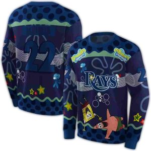 Personalized Tampa Bay Rays Sponge Bob Patrick Star All Over Print Sweatshirt