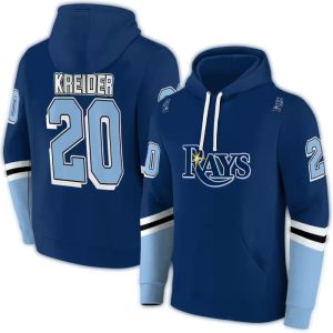 Personalized Tampa Bay Rays Striped All Over Print Hoodie