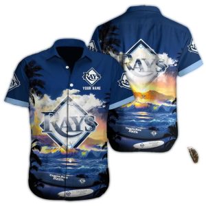 Personalized Tampa Bay Rays Surf Beach Tropical Hawaiian Shirt