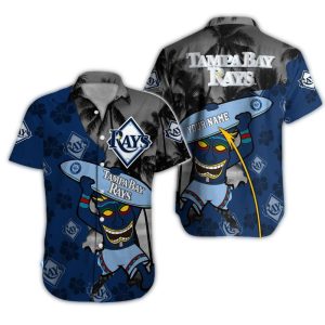 Personalized Tampa Bay Rays Tiki Tropical Hawaiian Shirt