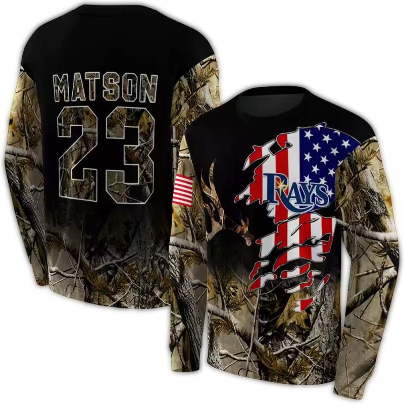 Personalized Tampa Bay Rays Tree Camo AOP Sweatshirt 1