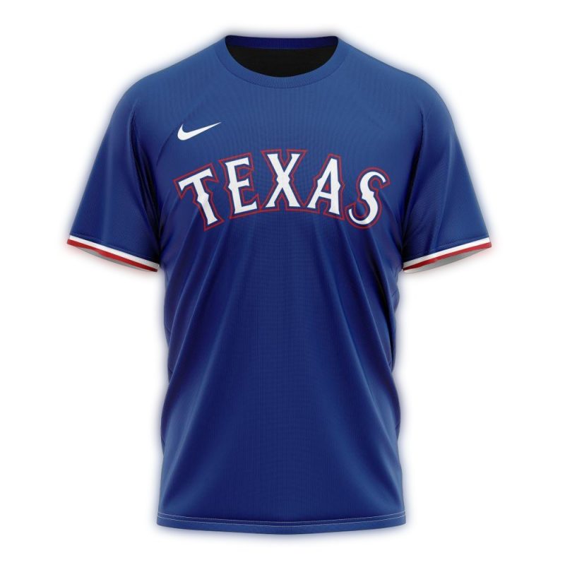 Personalized Texas Rangers Alternate Kits AOP T Shirt 1