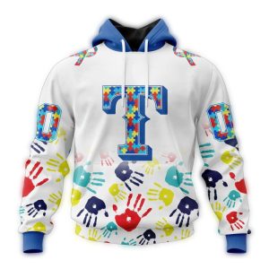 Personalized Texas Rangers Autism Awareness All-Over Print Hoodie