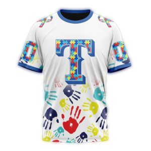 Personalized Texas Rangers Autism Awareness All-Over Print T-Shirt