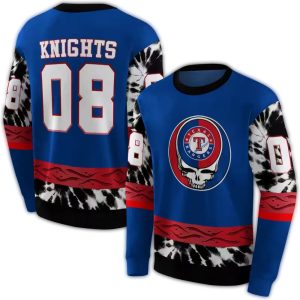 Personalized Texas Rangers Grateful Dead Vibes All-Over Print Sweatshirt