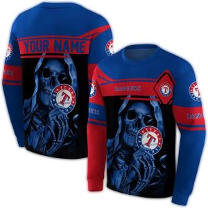 Personalized Texas Rangers Grim Reaper All-Over Print Sweatshirt