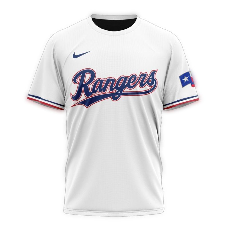 Personalized Texas Rangers Home Kits 2024 AOP T Shirt 1