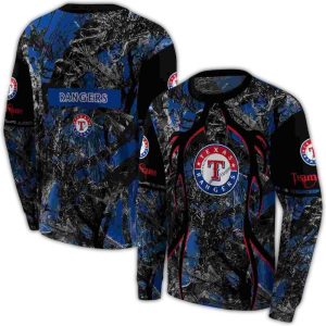 Personalized Texas Rangers Hunting Theme All-Over Print Sweatshirt