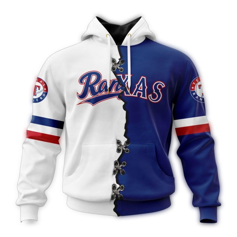 Personalized Texas Rangers Mix Jersey AOP Hoodie 1