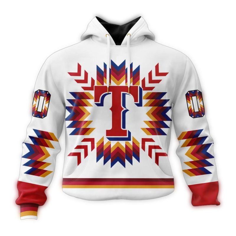Personalized Texas Rangers Native AOP Hoodie 1